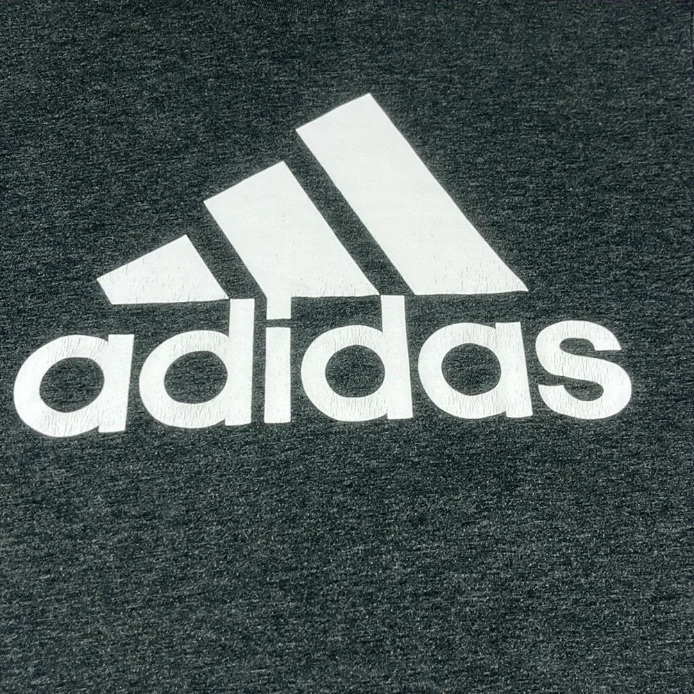 Adidas Golf Short Sleeve Tee‎ Logo Mens Size Medium Grey